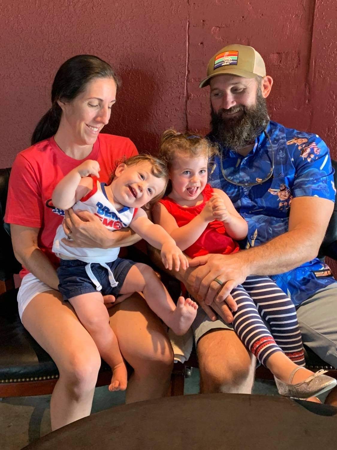 James, Kelcy and the Coleman kids at the taproom